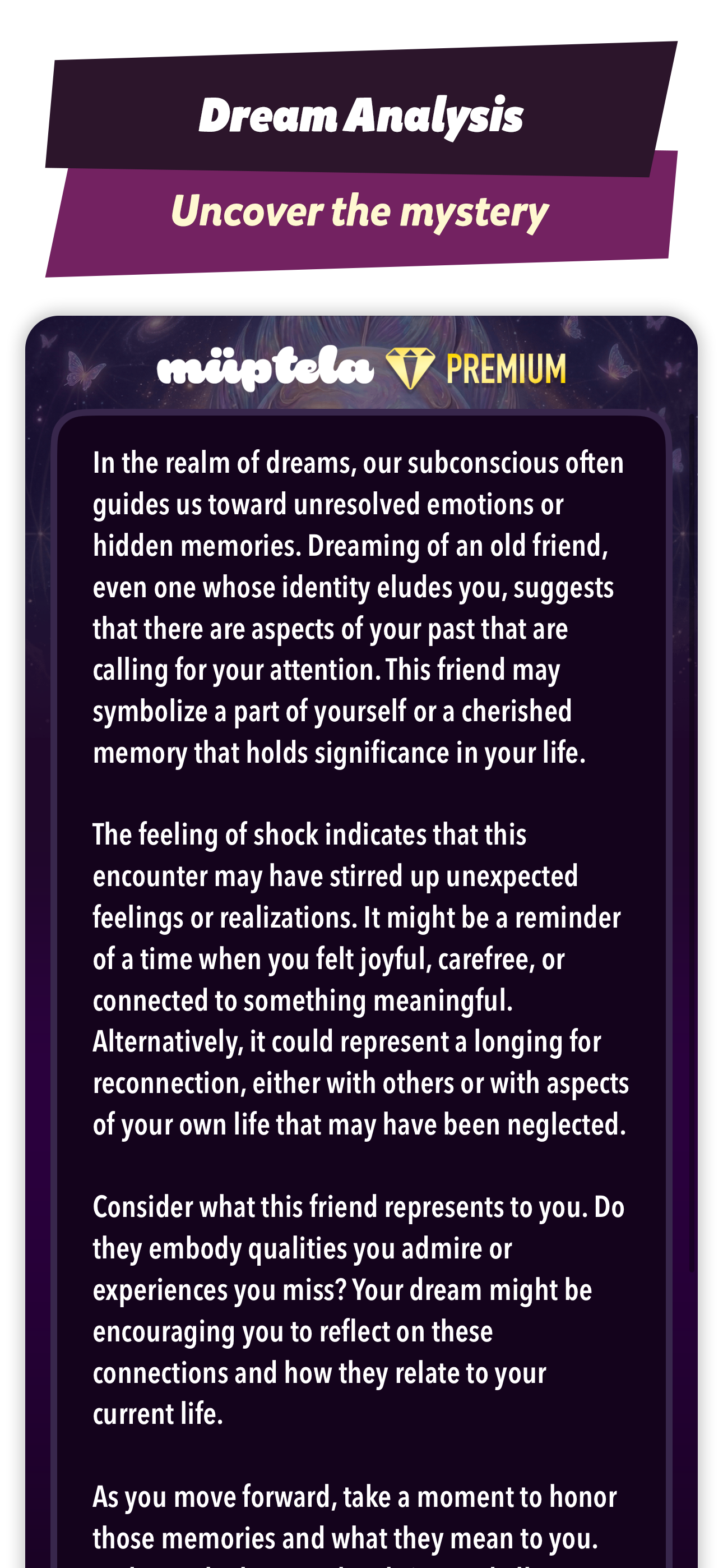Müptela Dream Interpretation Analysis